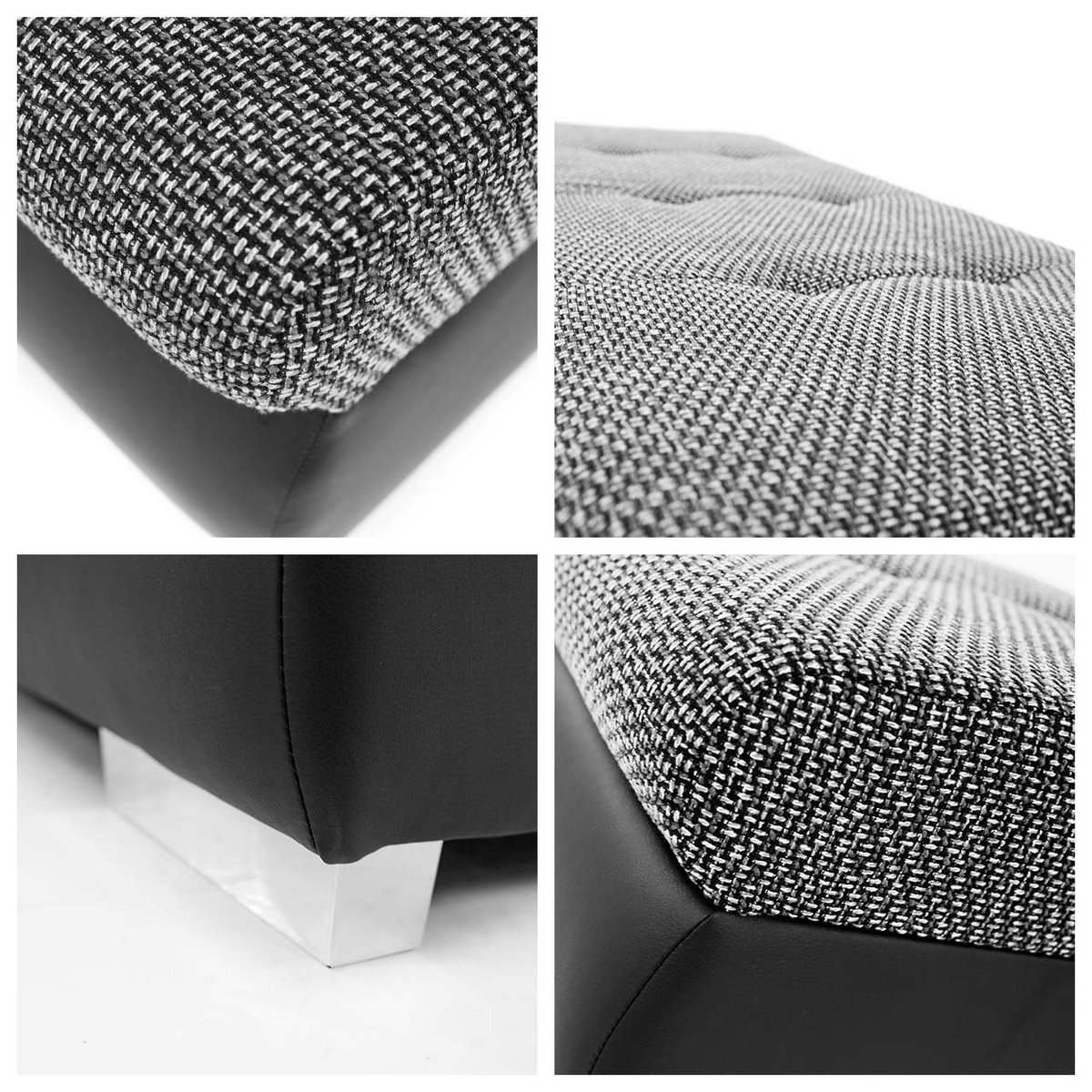 Gestoffeerde hocker Comfivo 123 (Soft 011 + Casablanca 2314)