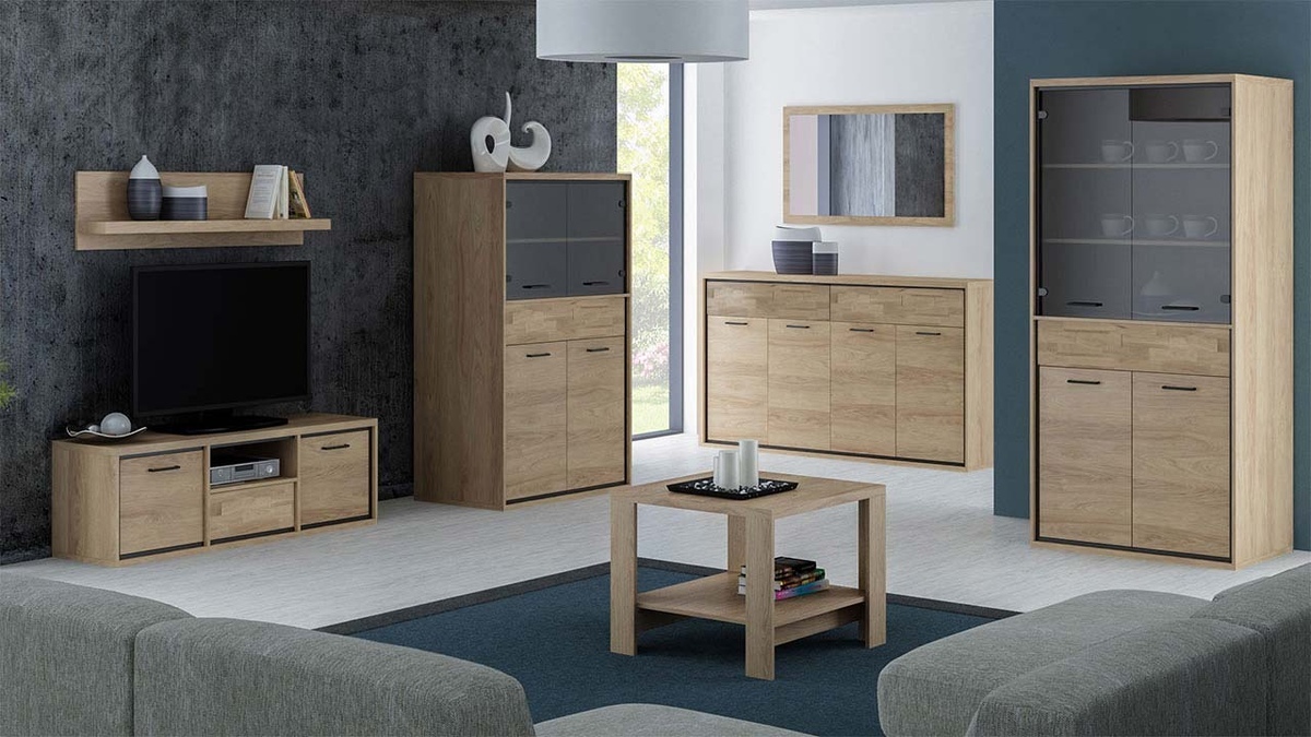 Boekenkast Etrmoni 102 (Licht hout + Eiken)