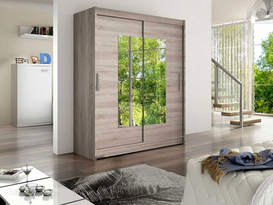 Kledingkast Closico 104 (Truffel eiken)