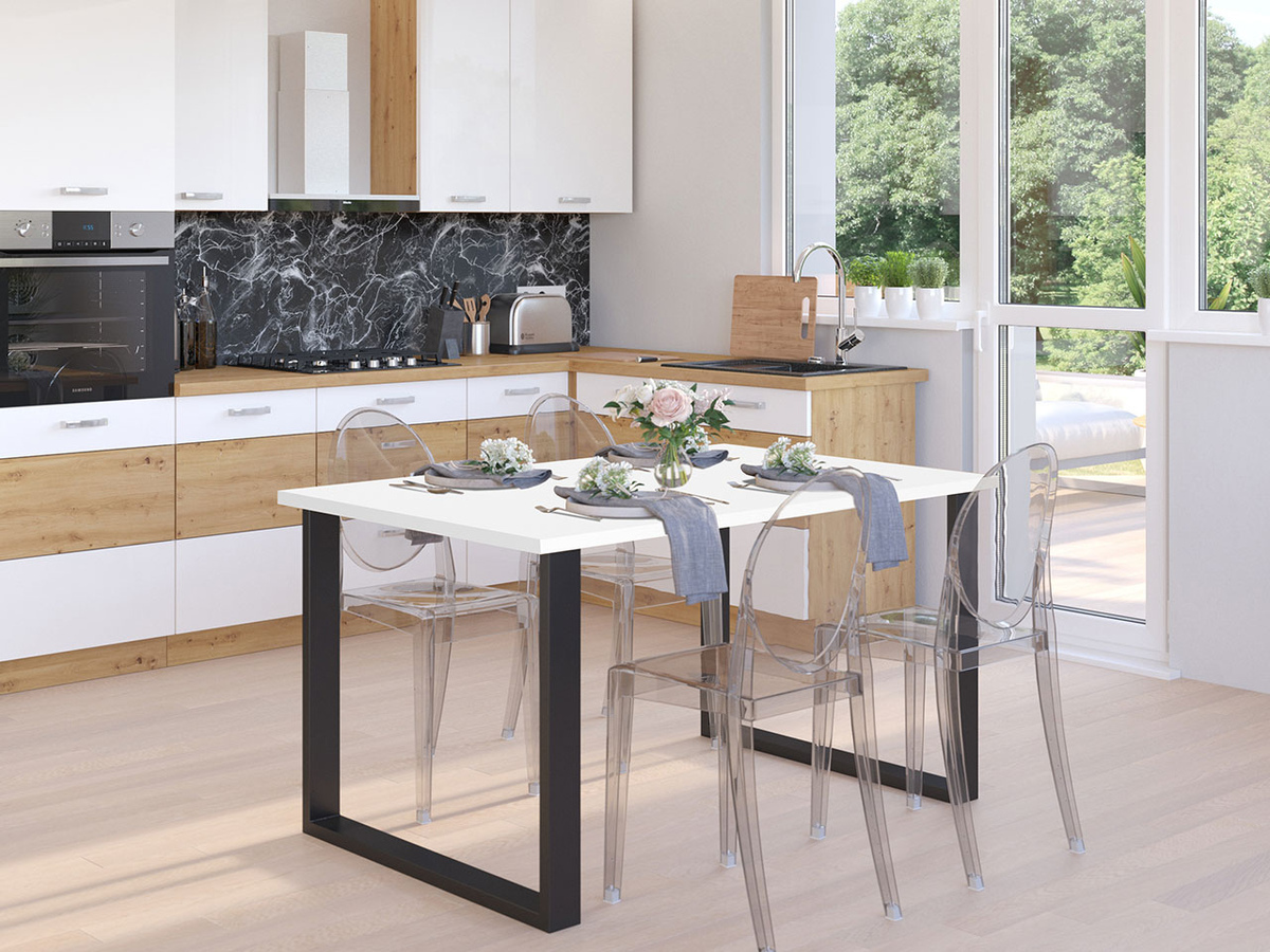 Tafel Tucson 136 (Wit + Zwart)