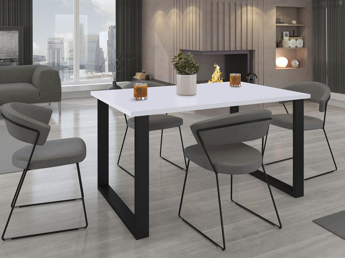 Tafel Tucson 137 (Wit + Zwart)
