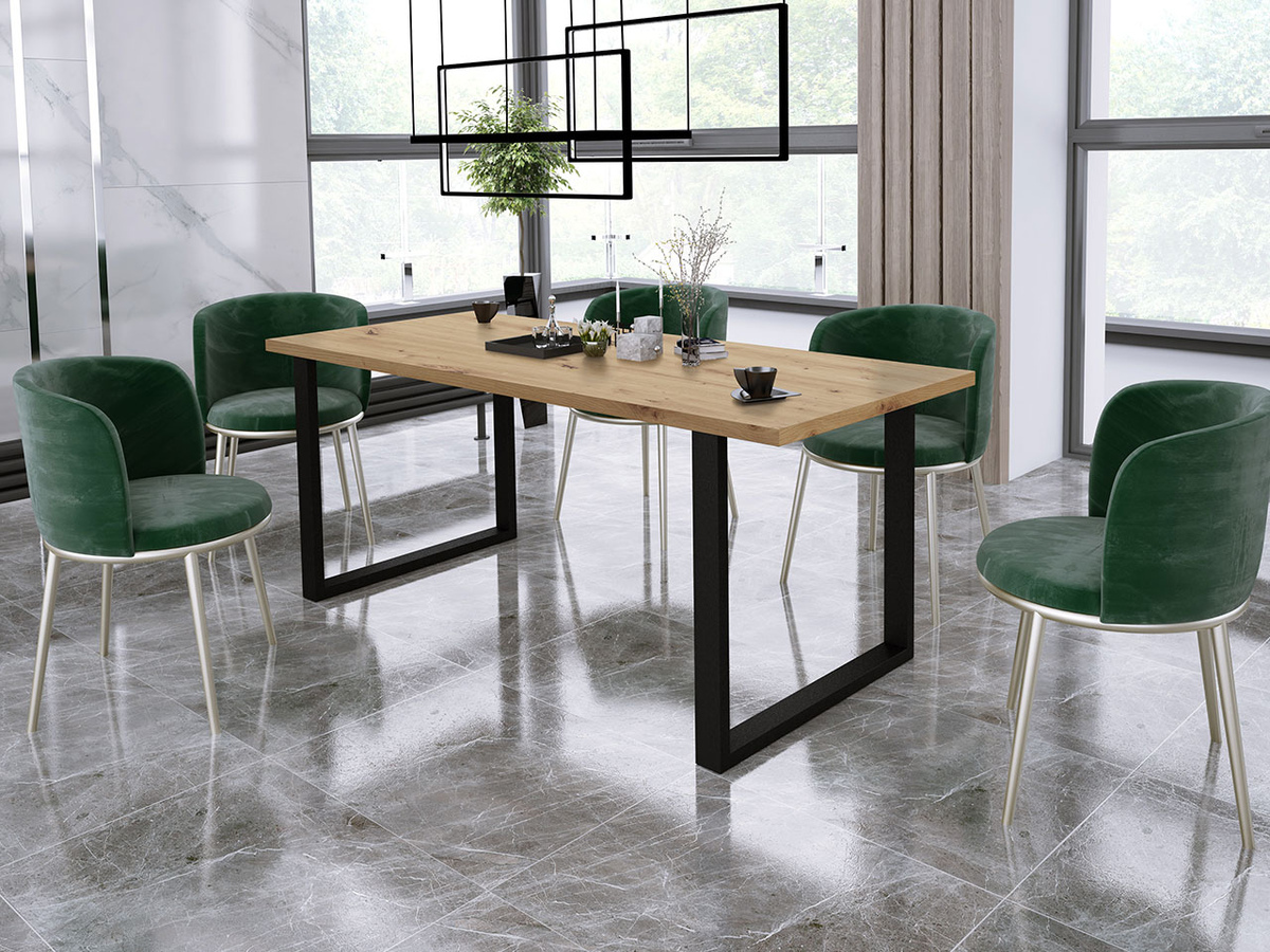 Tafel Tucson 138 (Artisan eiken + Zwart)