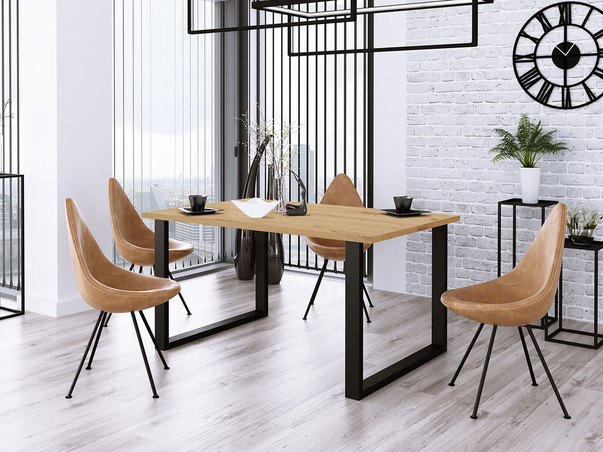 Tafel Tucson 139 (Artisan eiken + Zwart)