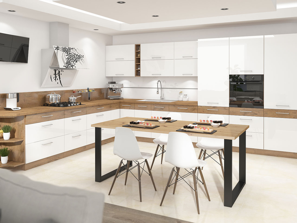 Tafel Tucson 139 (Artisan eiken + Zwart)