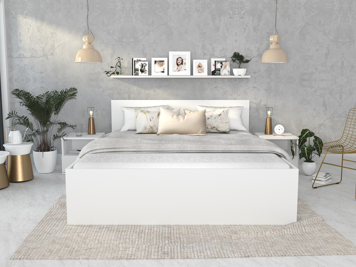 Bed Aurora 157 (Wit)