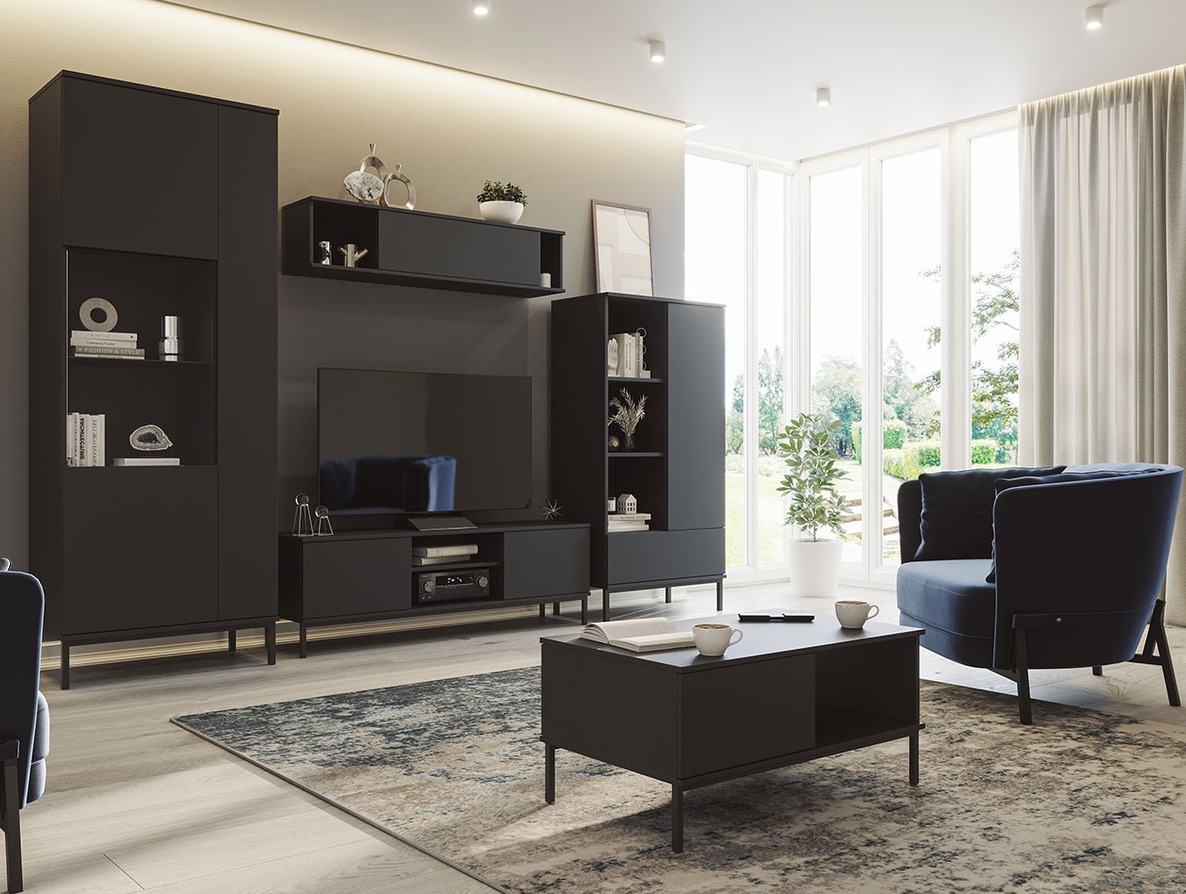 Salontafel Lomsore 102 (Zwart)