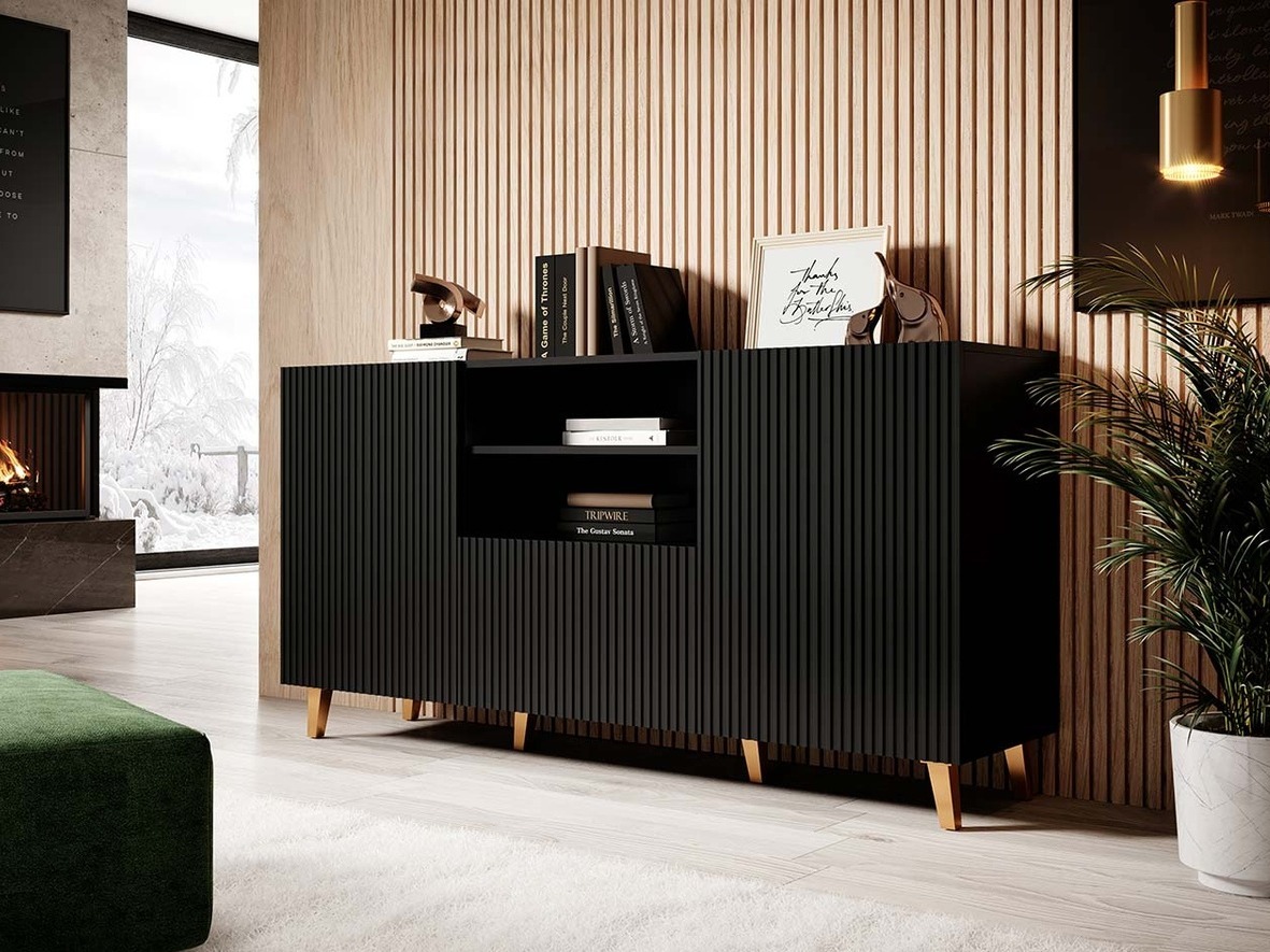 Ladekast Dicto (Zwart)