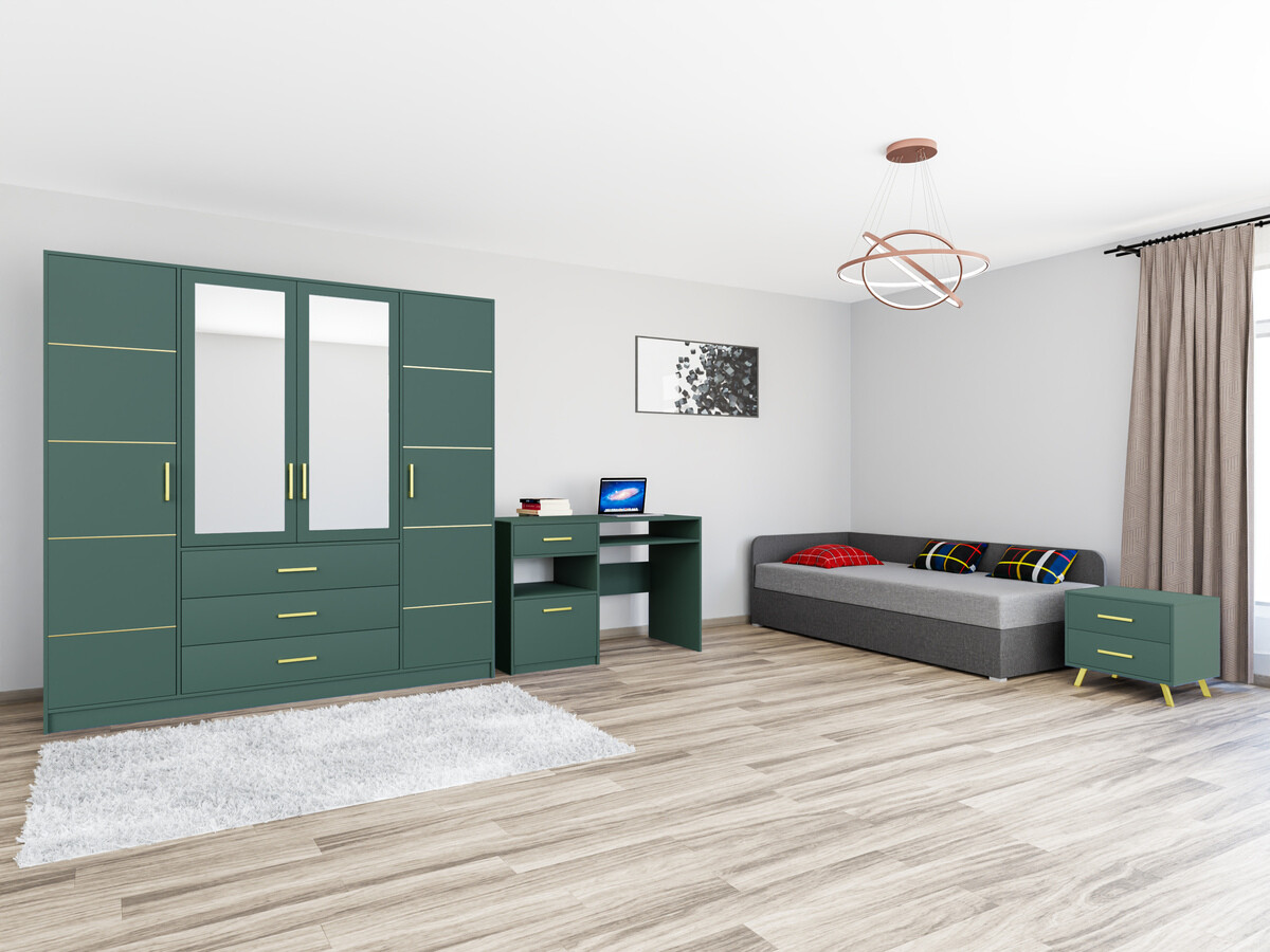 Meubelset Dortivu 122 (Groen + Lux 06 + Lux 05)