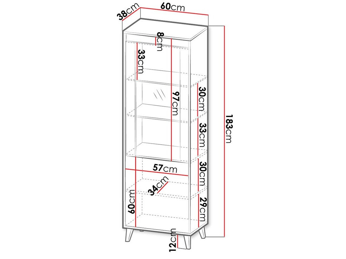Boekenkast Melevara 104