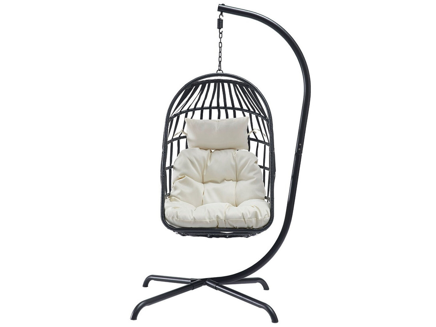 Hangende stoel Comfivo 316 (Zwart + Crème)