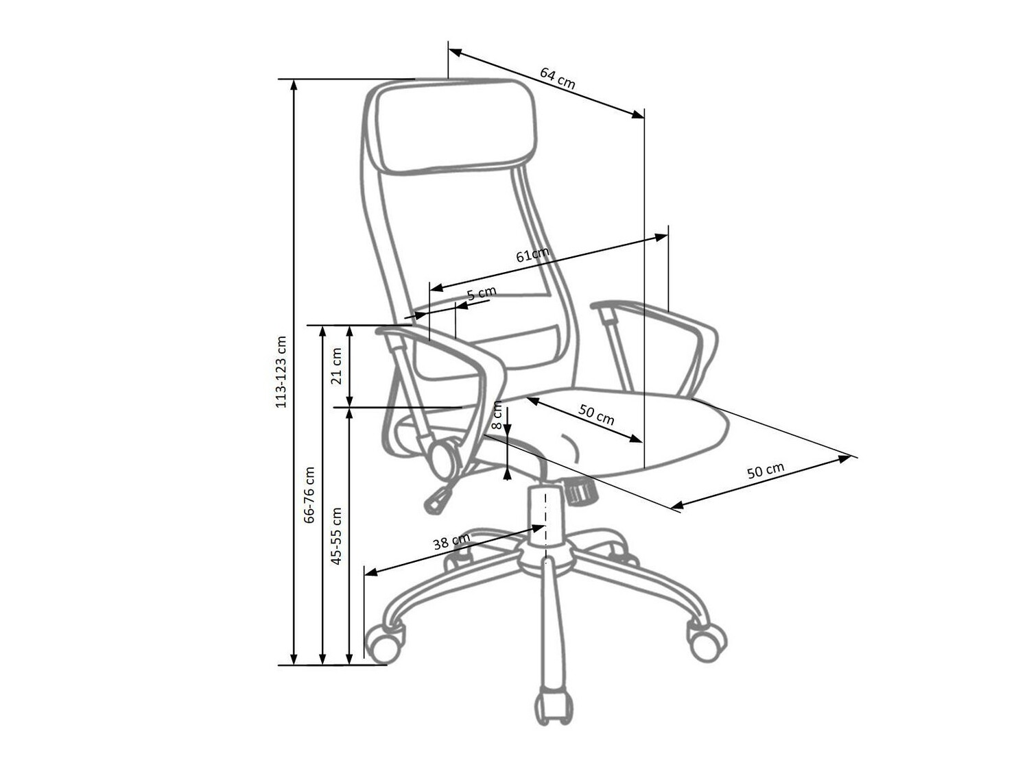 Bureaustoel Houston 534