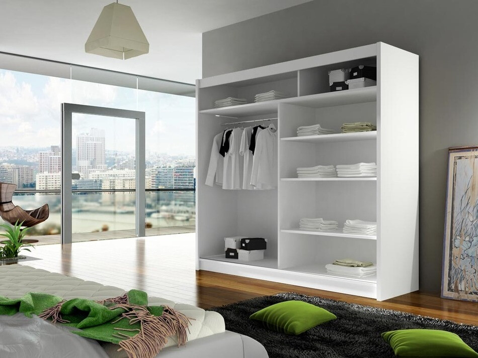 Kledingkast Closico 100 (Zwart)