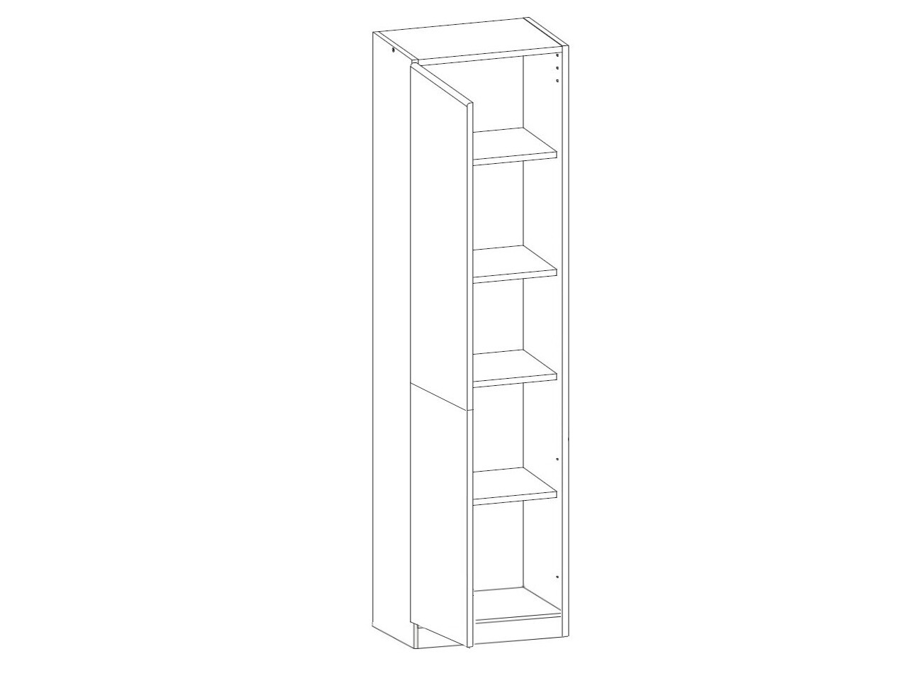 Modulaire kast met deuren Eli Light 109