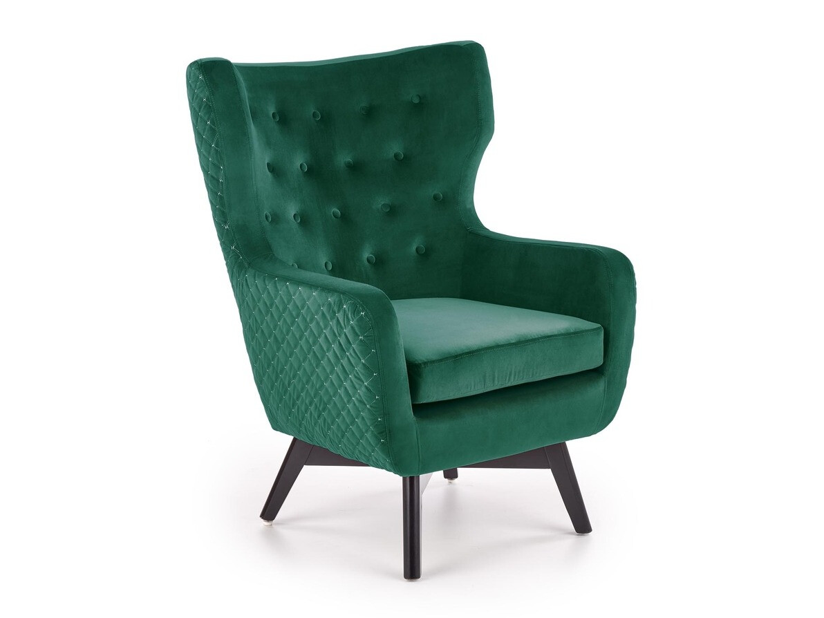 Fauteuil Houston 836 (Donkergroen + Zwart)
