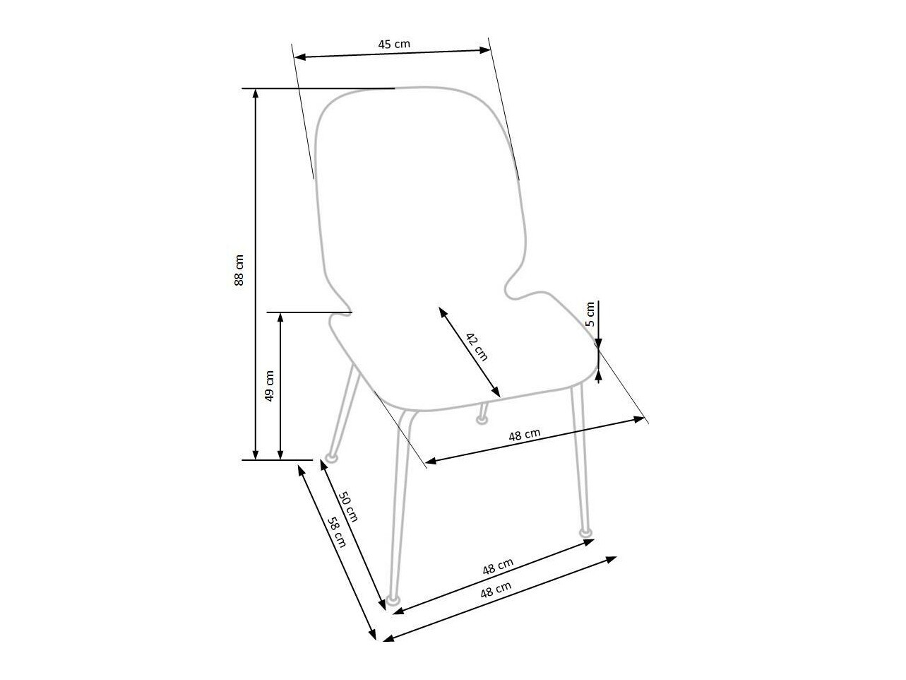 Stoel Houston 900 (Grijs + Gouden)