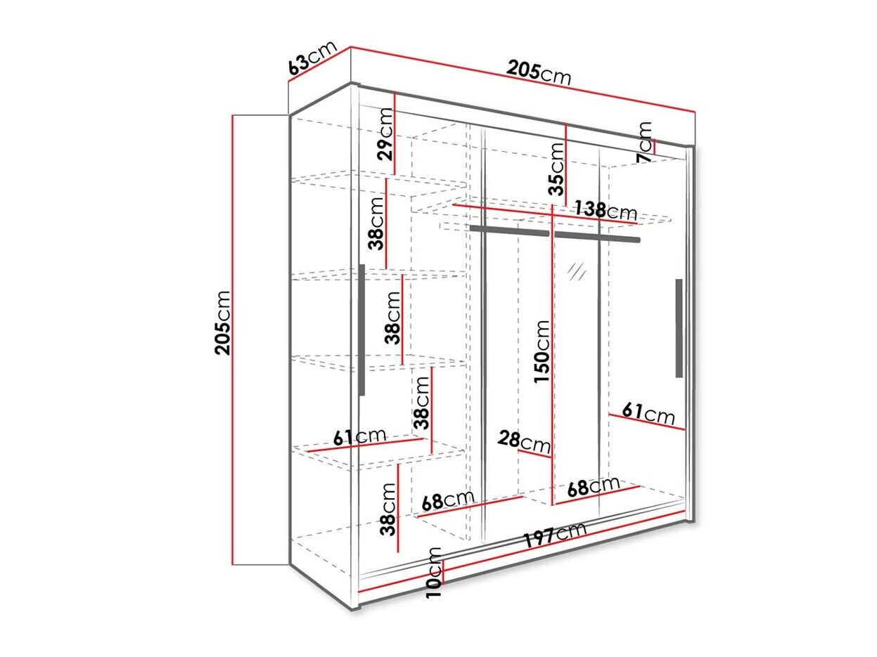 Kledingkast Bristol 116