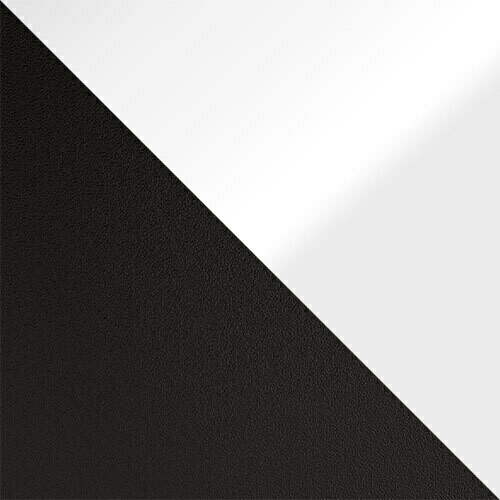 Salontafel Germantown 105 (Matzwart + Glanzend wit)