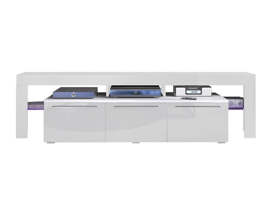TV-meubel Arbor (Wit + Glanzend wit)