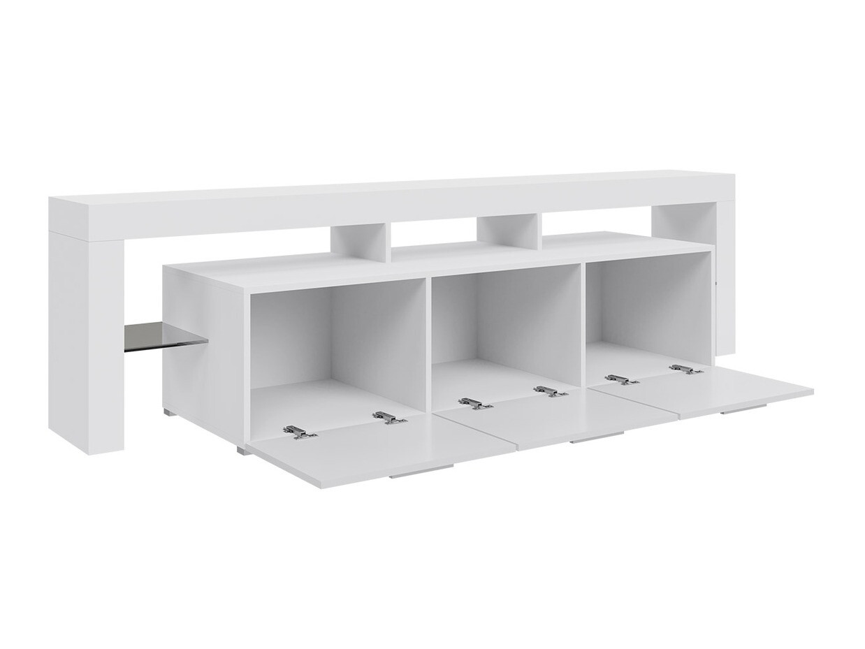 TV-meubel Arbor (Wit + Glanzend zwart)