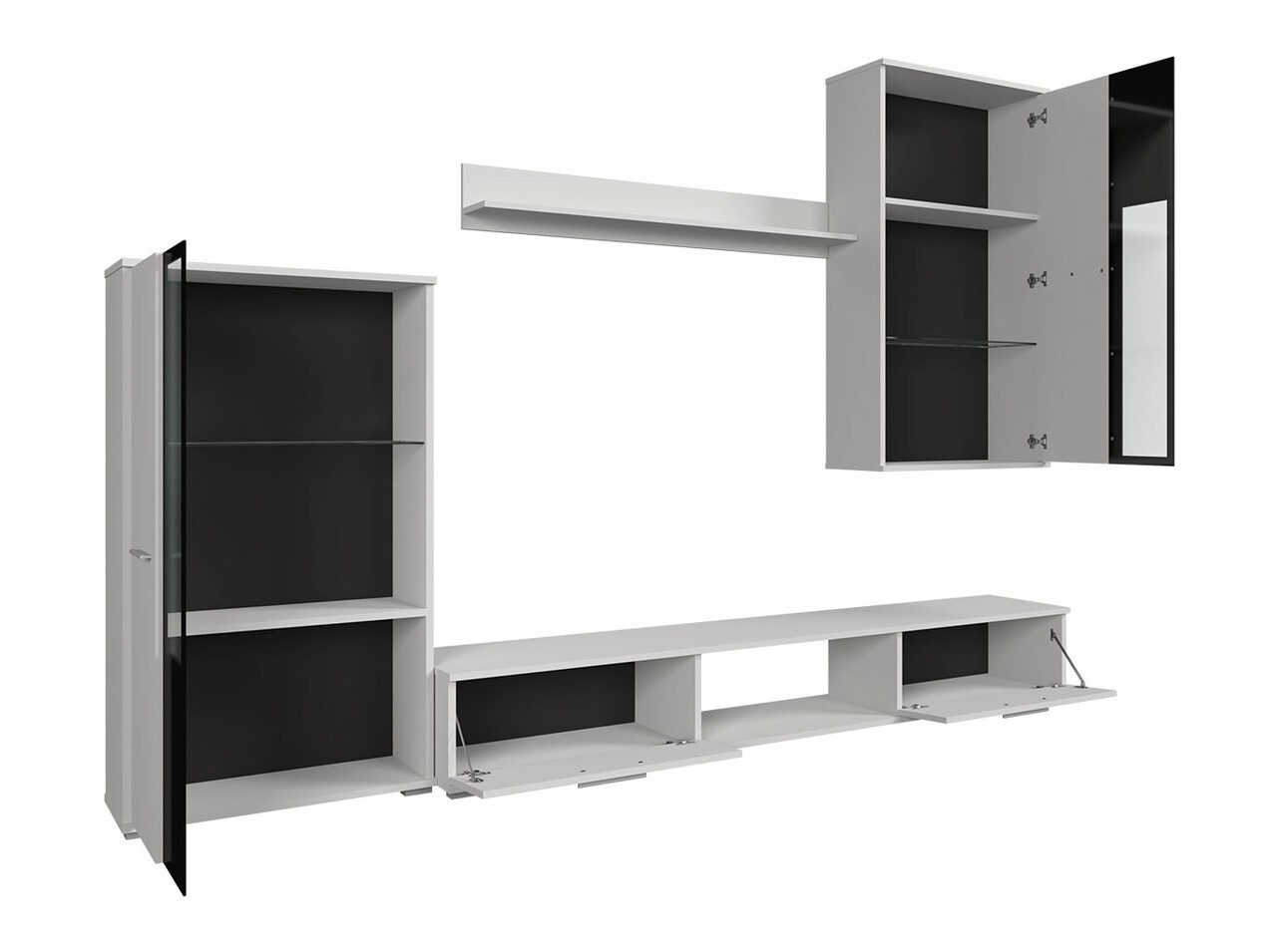 Woonkamerset Genio (Artisan eiken + Wit)