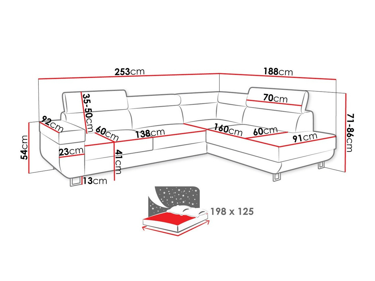 Hoekbank Comfivo 306 (Manila 16 + Manila 18)