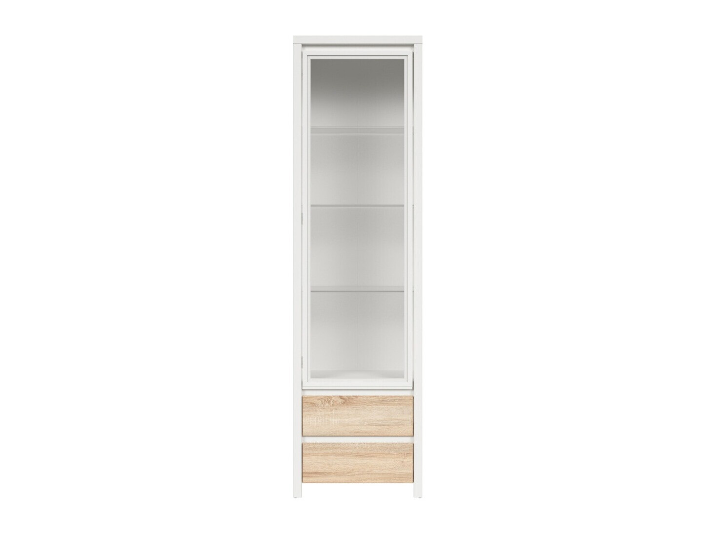 Boekenkast Nolroma 140 (Wit + Sonoma eik)