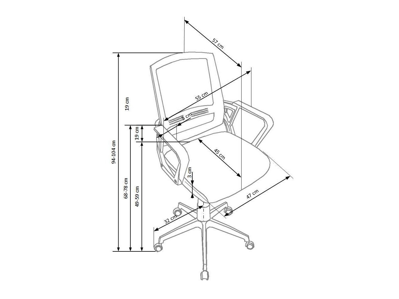 Bureaustoel Houston 244