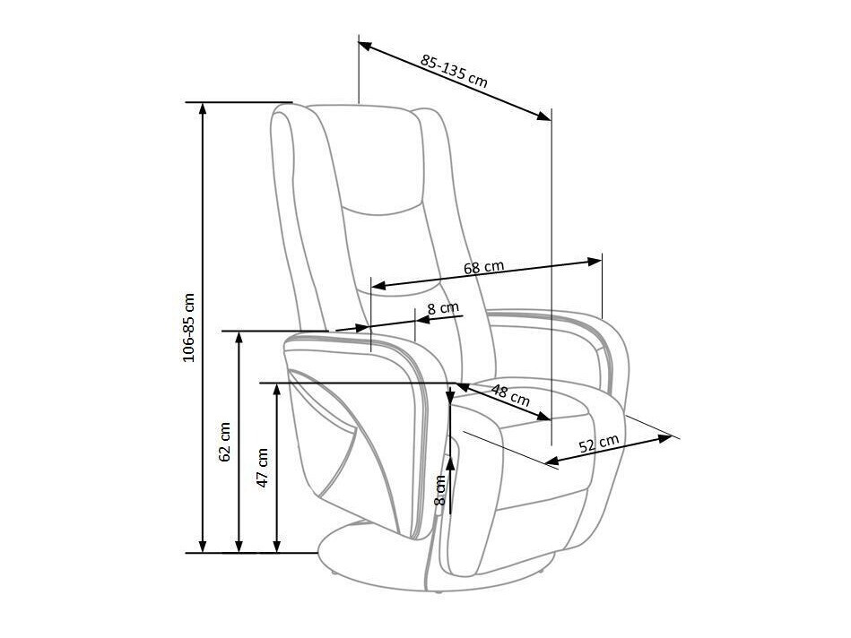 Relaxfauteuil Houston 1085 (Beige)
