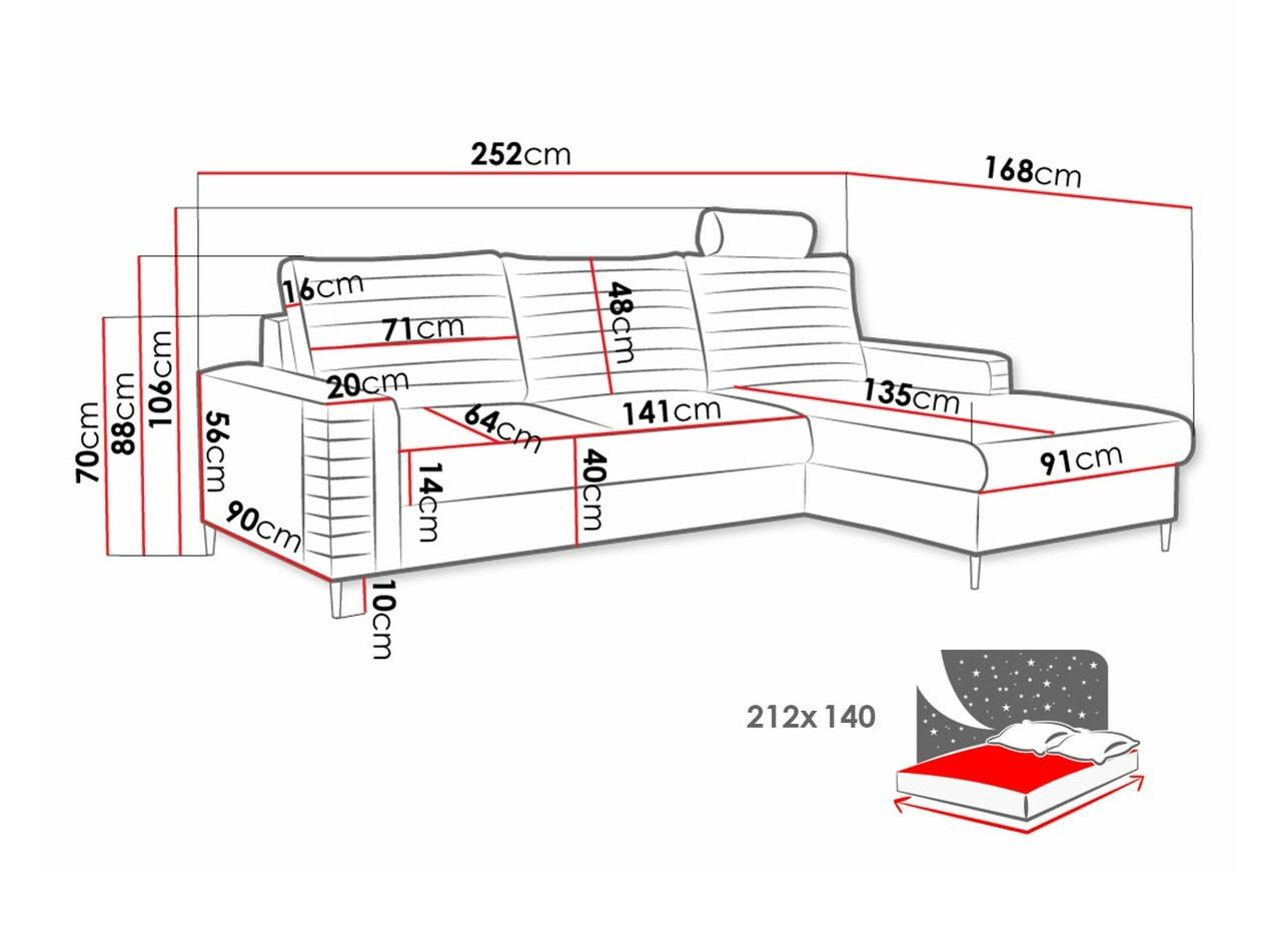 Hoekbank Comfivo 243 (Velluto 25)