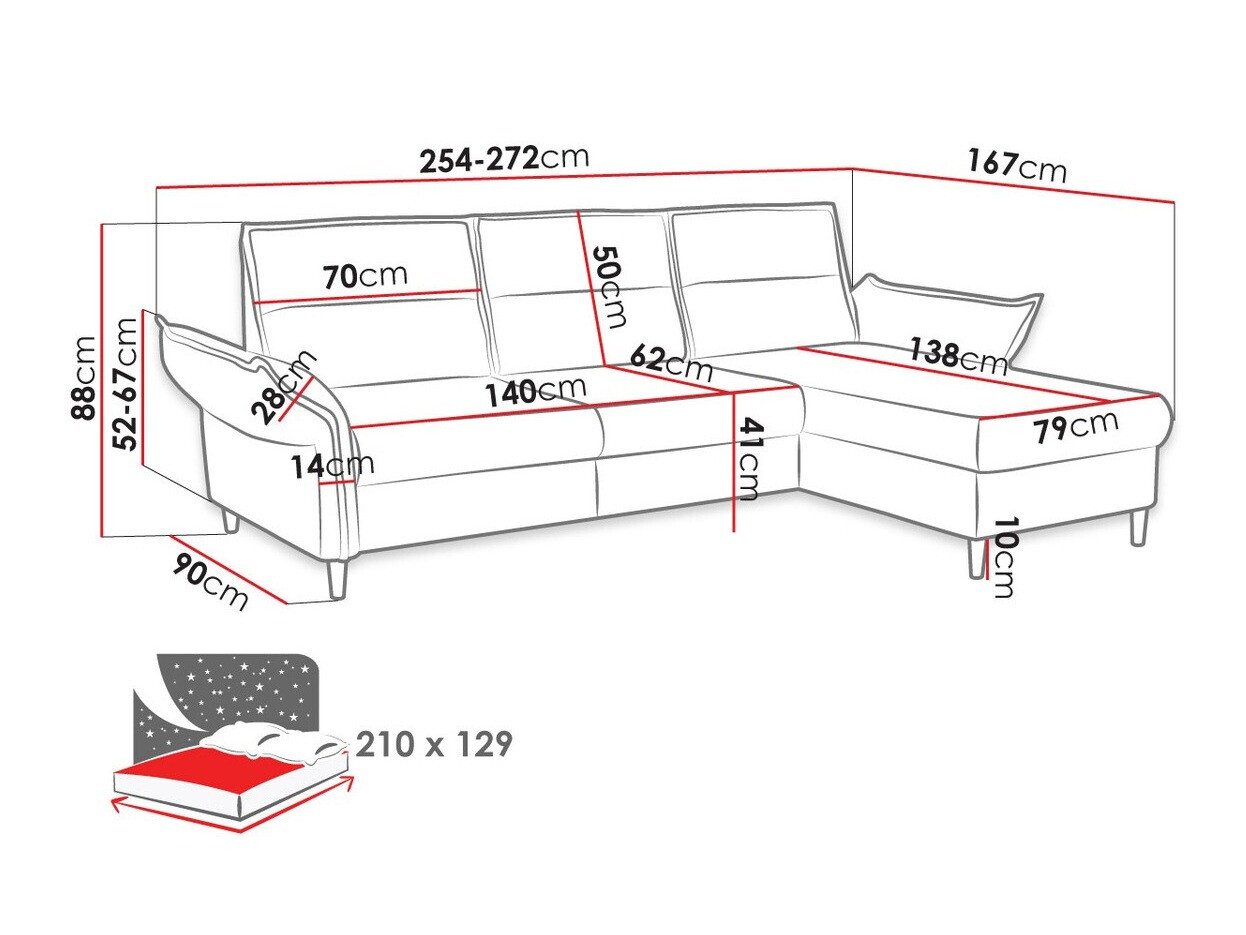 Hoekbank Comfivo 244 (Manila 16)