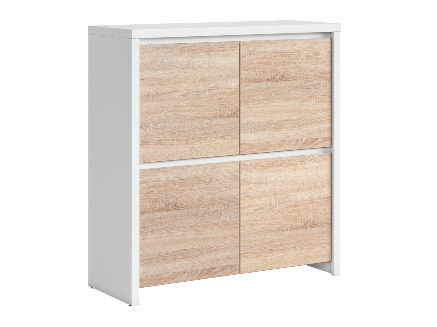 Dressoir Nolroma 104 (Wit + Sonoma eik)