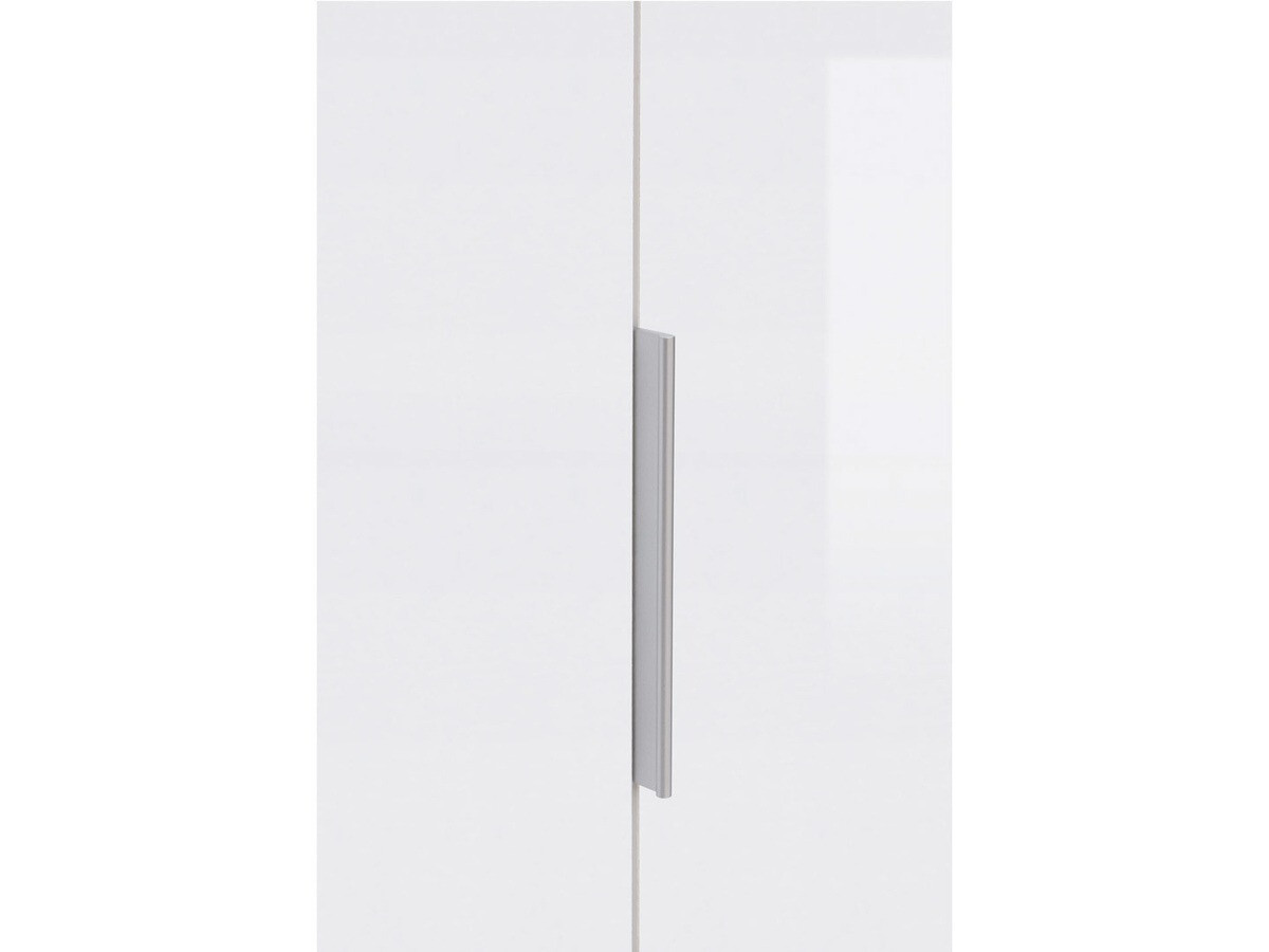 Kledingkast Tivetra 111 (Wotan eik + Glanzend wit)