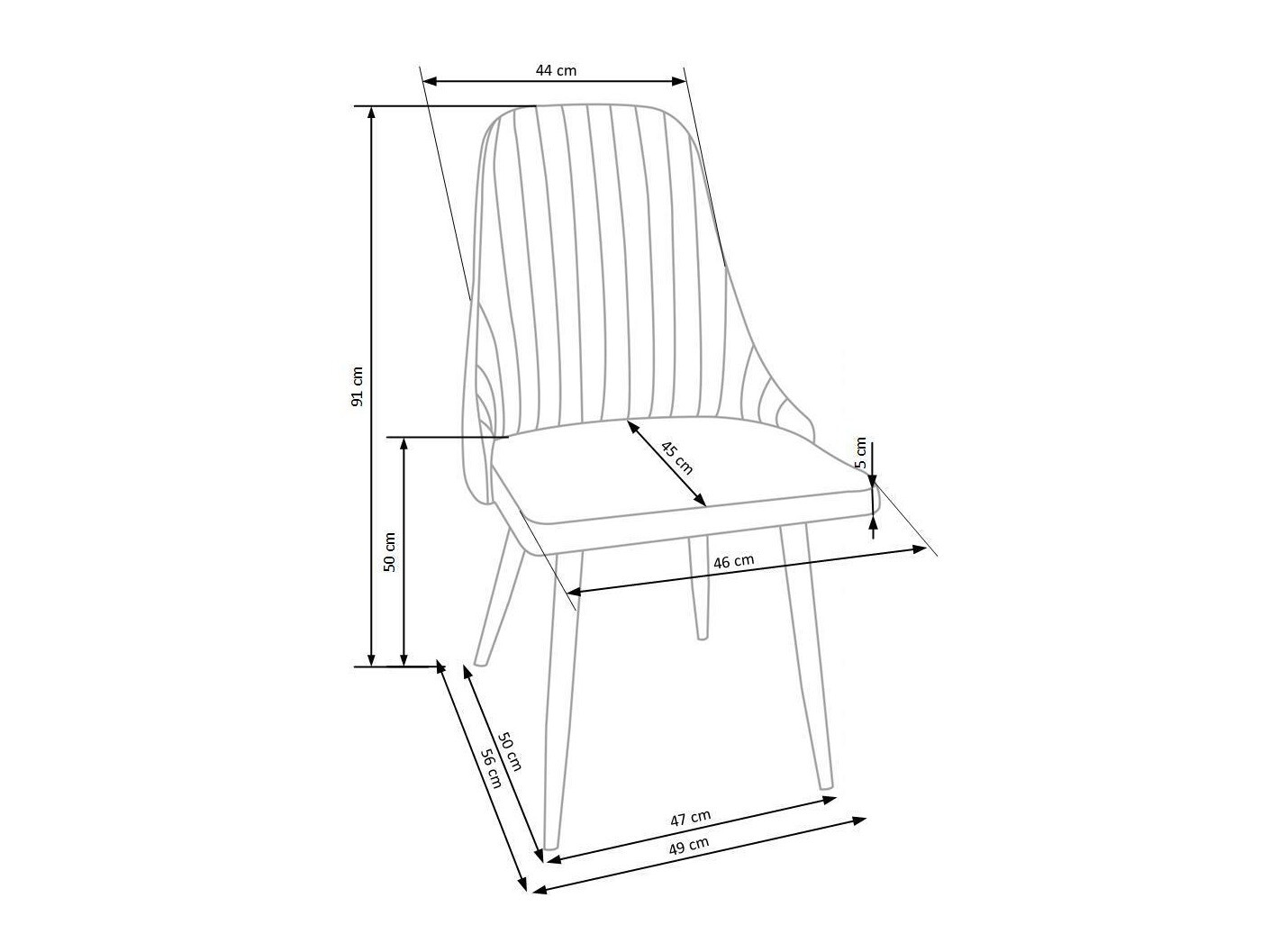 Stoel Houston 580 (Donkergrijs + Lichtbruin)