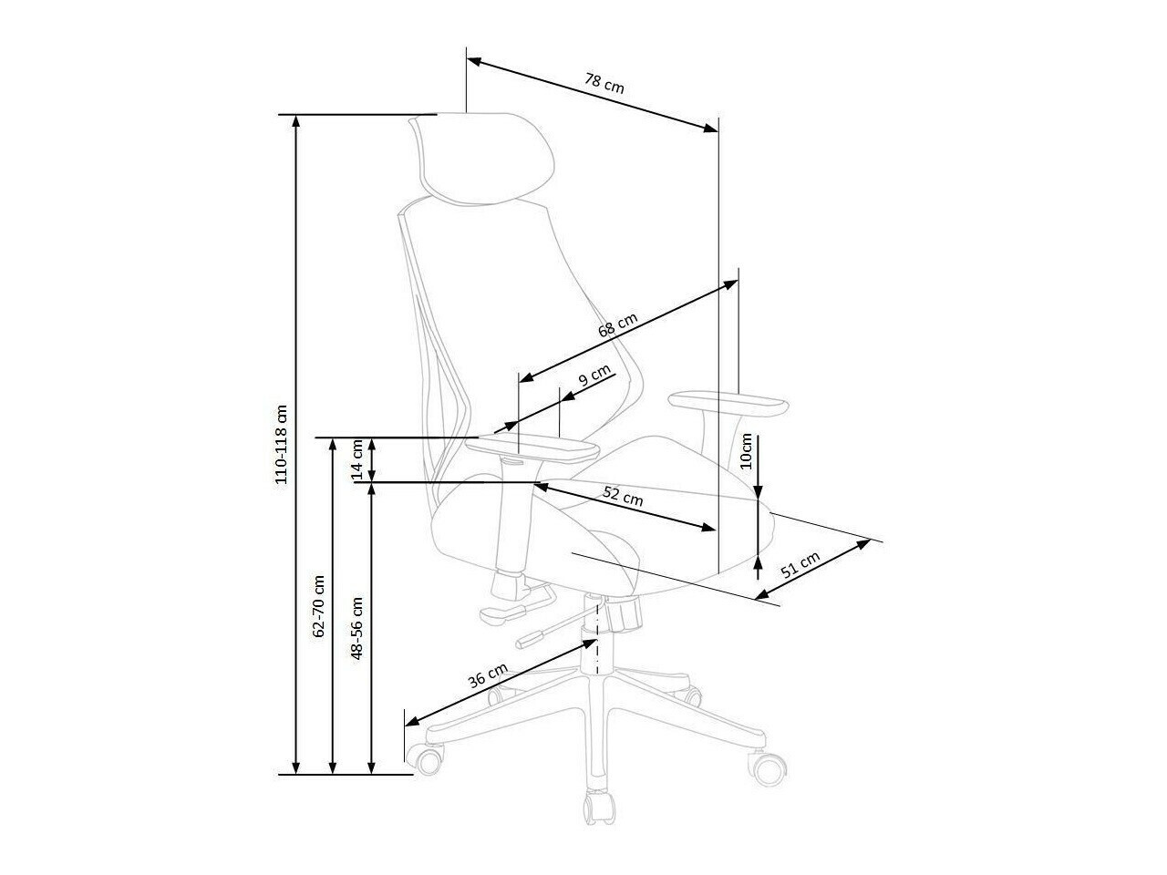 Bureaustoel Houston 391