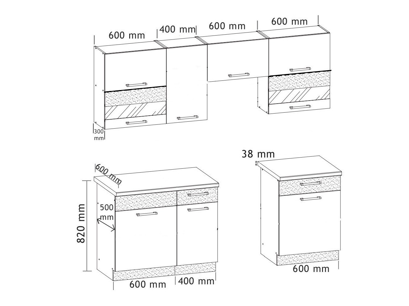 Keukenset Mode Dark 126