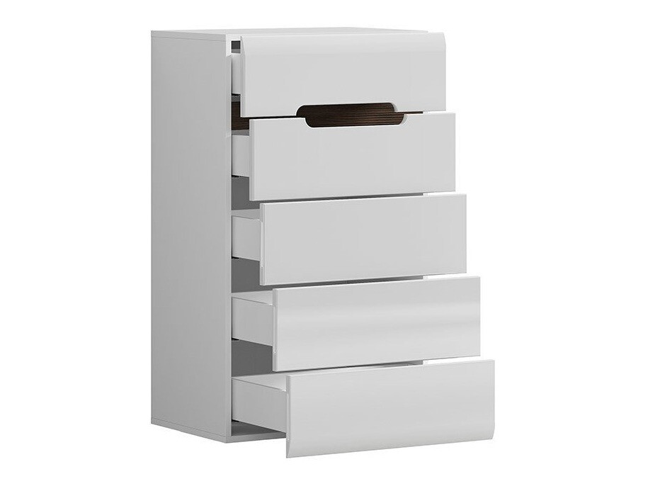 Ladekast Serveso 103 (Wit + Glanzend wit)