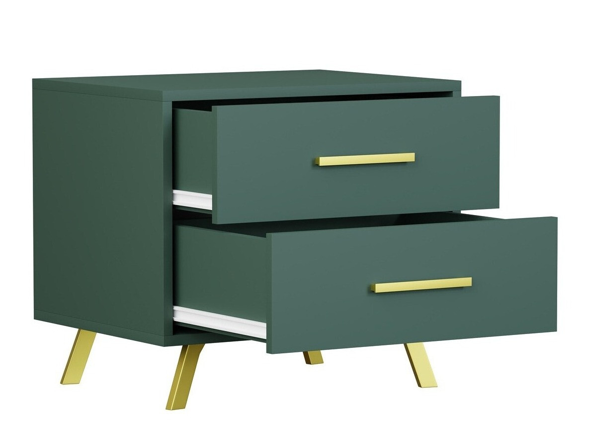 Nachtkastje Dortivu 119 (Groen + Gouden)