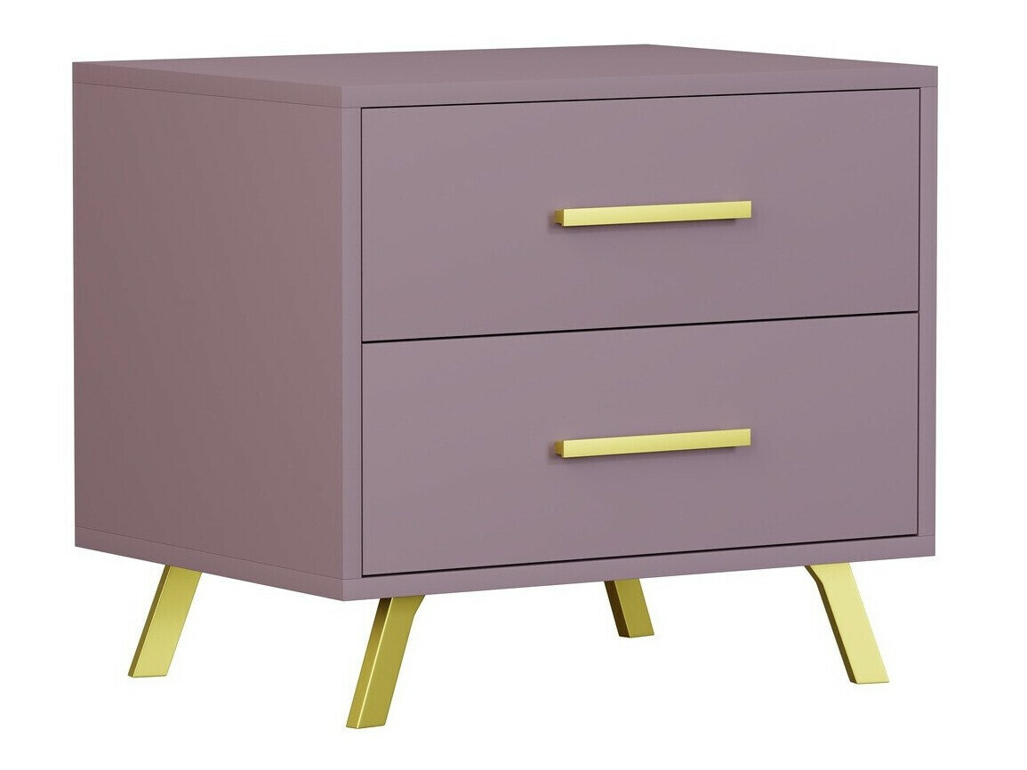 Nachtkastje Dortivu 119 (Paars + Gouden)