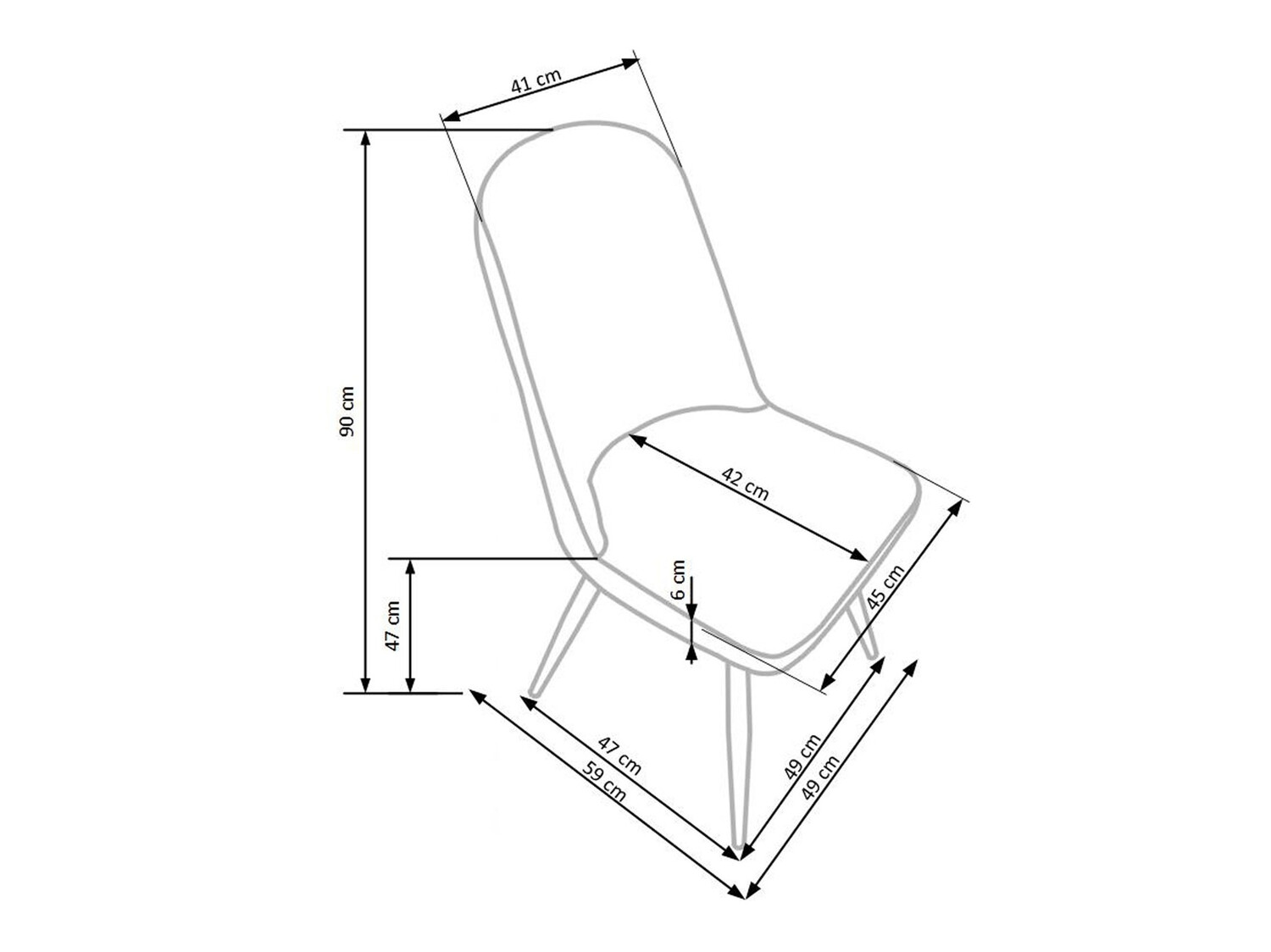 Stoel Houston 562 (Crème + Eiken honing)
