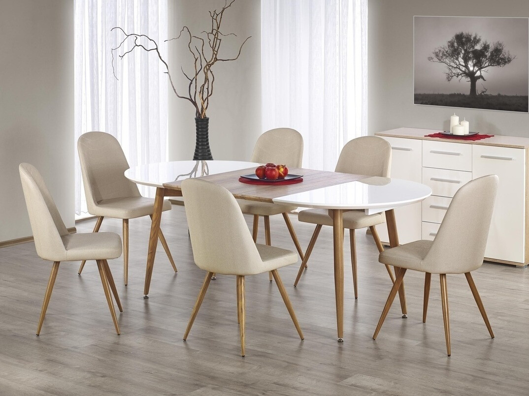 Stoel Houston 562 (Crème + Eiken honing)