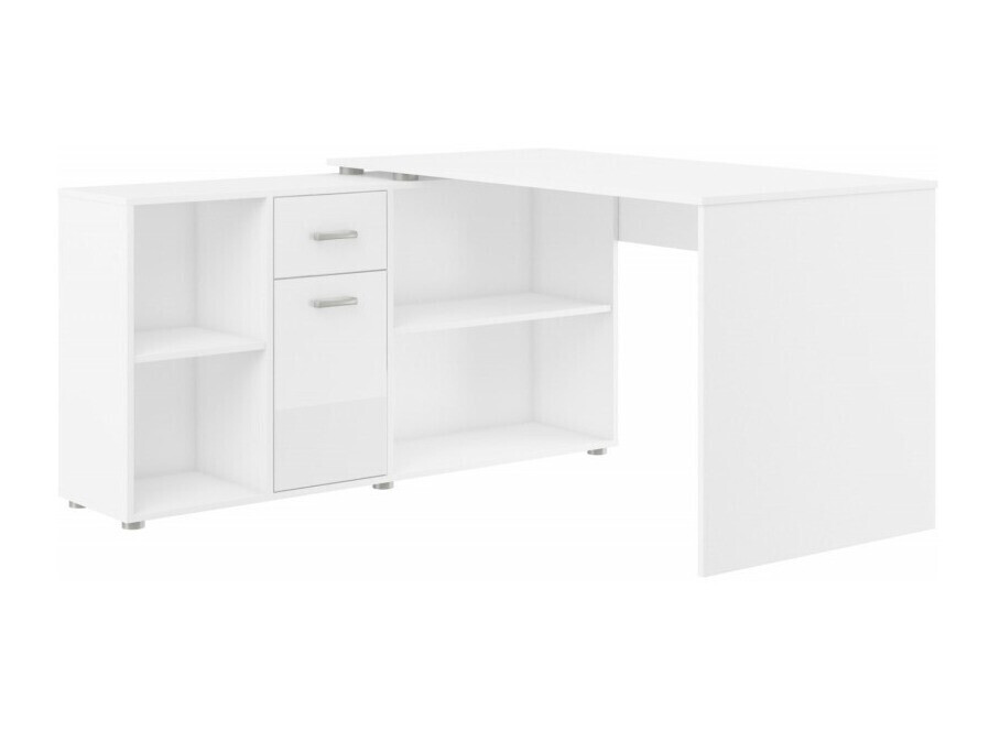 Hoekbureau Gilroy 113 (Wit + Glanzend wit)