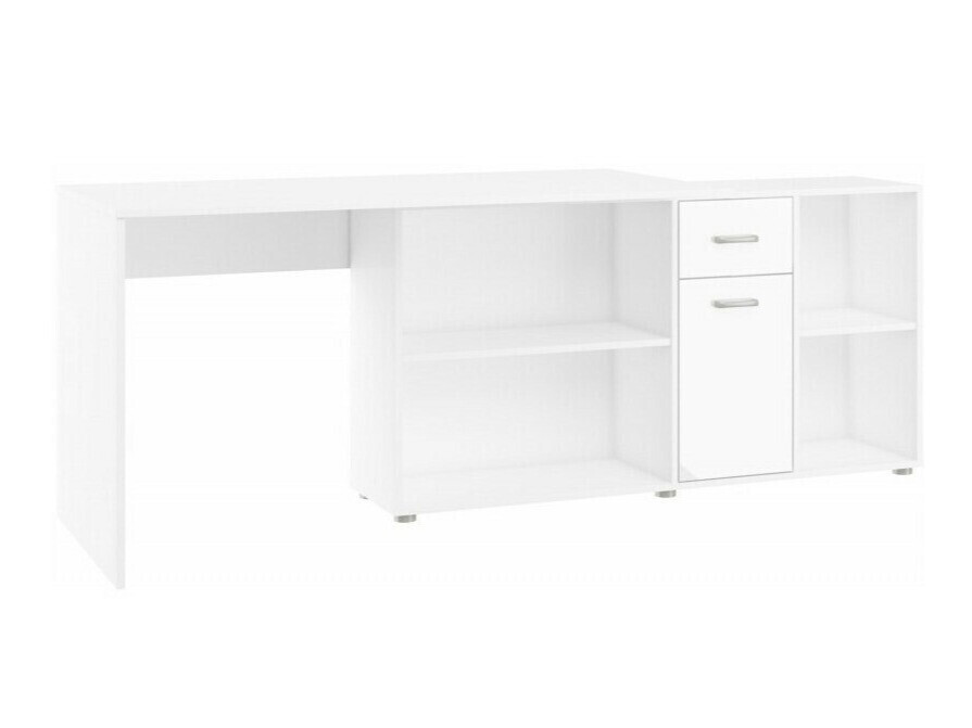 Hoekbureau Gilroy 113 (Wit + Glanzend wit)