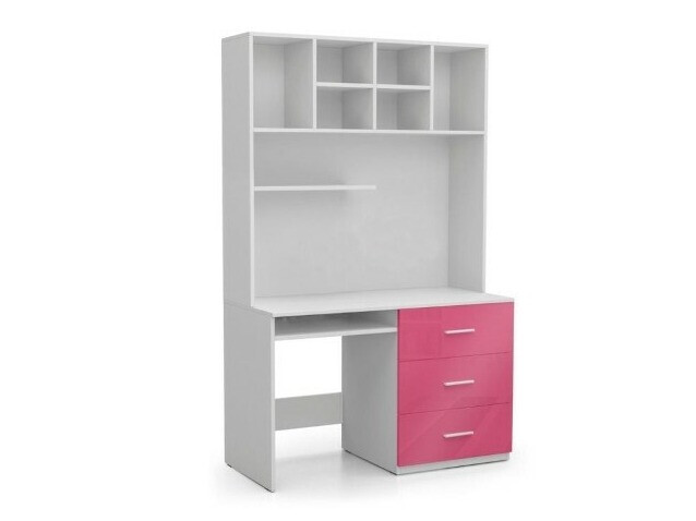 Bureau Salmere 109 (Wit + Glanzend wit + Glanzend roze)