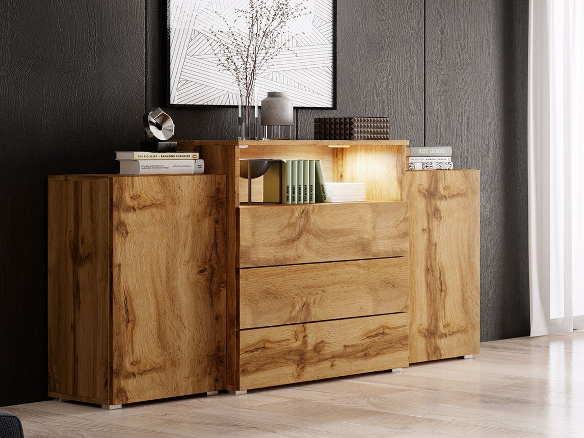 Ladekast Sarasota 127 (Wotan eik)