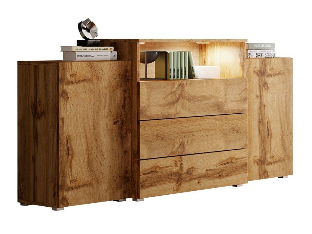 Ladekast Sarasota 127 (Wotan eik)