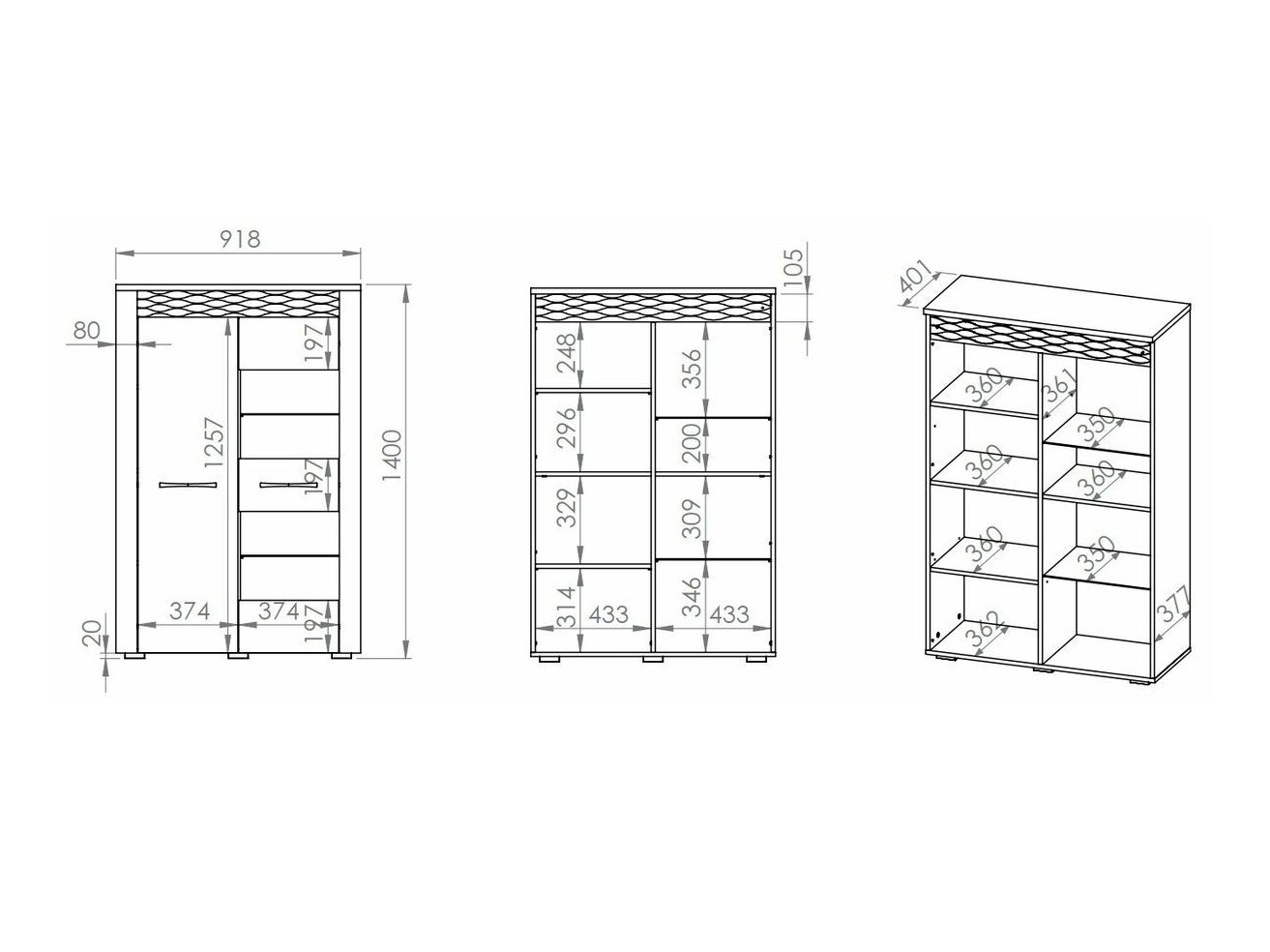 Boekenkast Noleliu 100