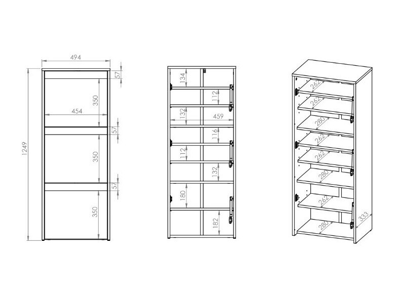 Schoenenkast Vosoe 104