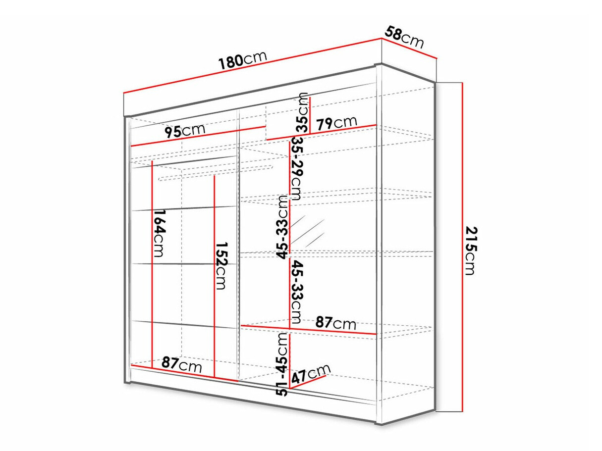 Kledingkast Closico Cavaris III (Wit)