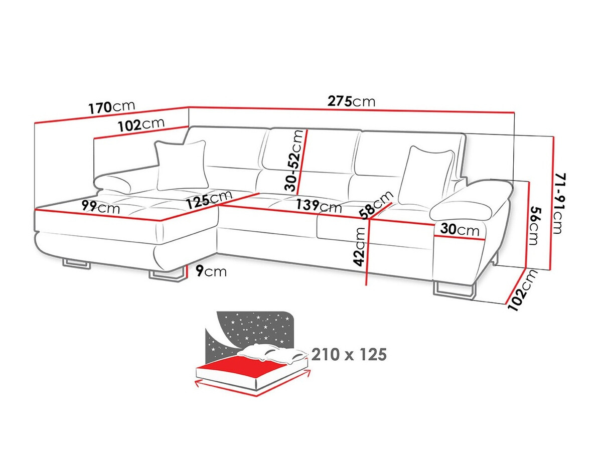 Hoekbank Comfivo 192 (Uttario Velvet 2979 + Senegal 825)