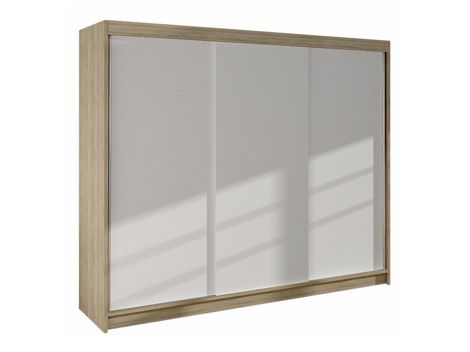 Kledingkast Closico Durion II (Sonoma eik + Wit)